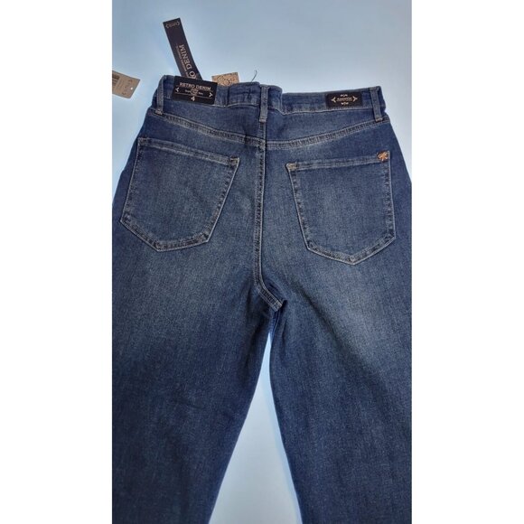 Nanette Lepore Pants Blue SZ 4 Jolie Super High Rise Taper Retro Denim LJ7727MAD - Picture 7 of 11